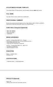 how to optimize resume for ats